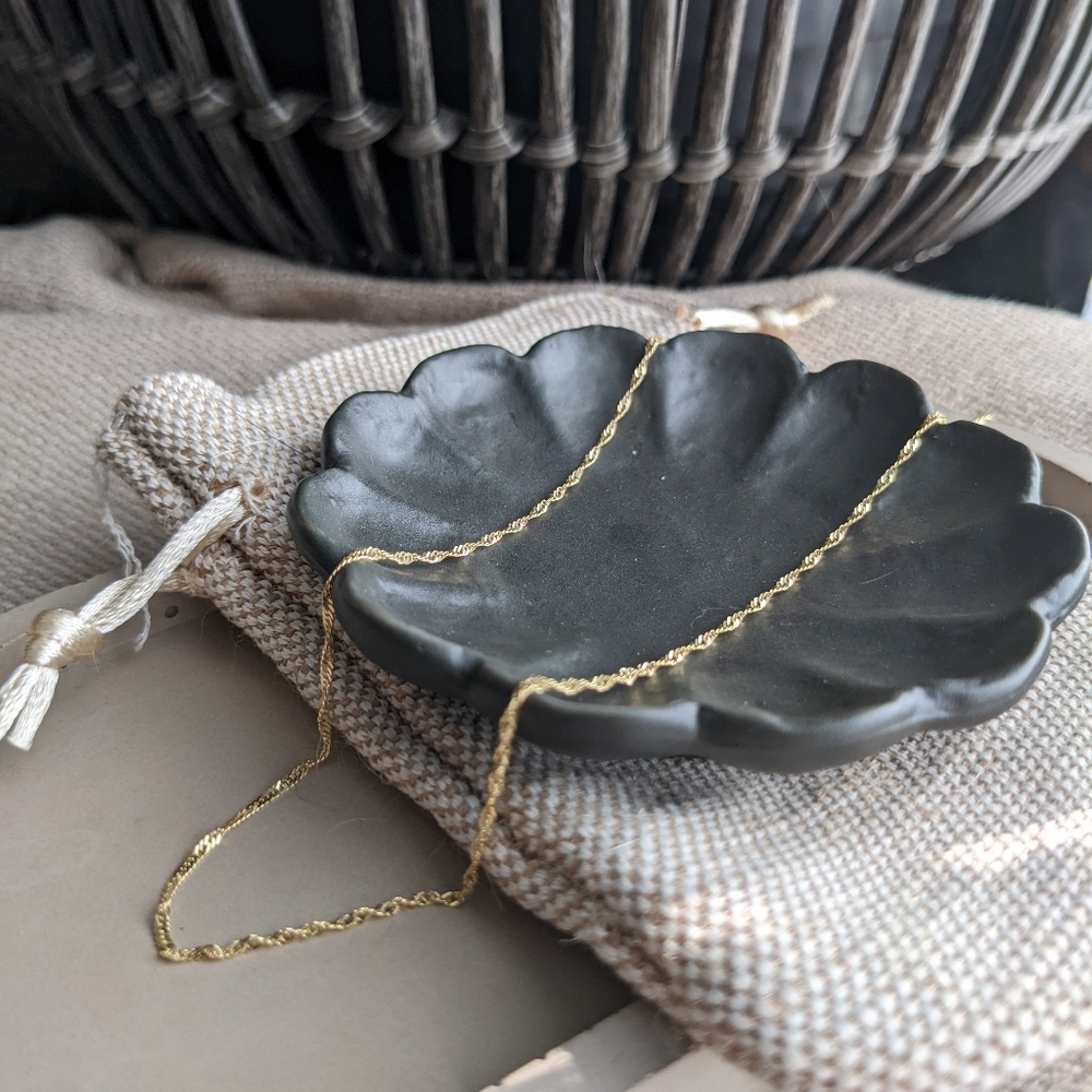 10K Solid Gold Singapore Chain Necklace "Weavers of Connection" necklace